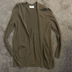 Old Navy Olive Knit Cardigan